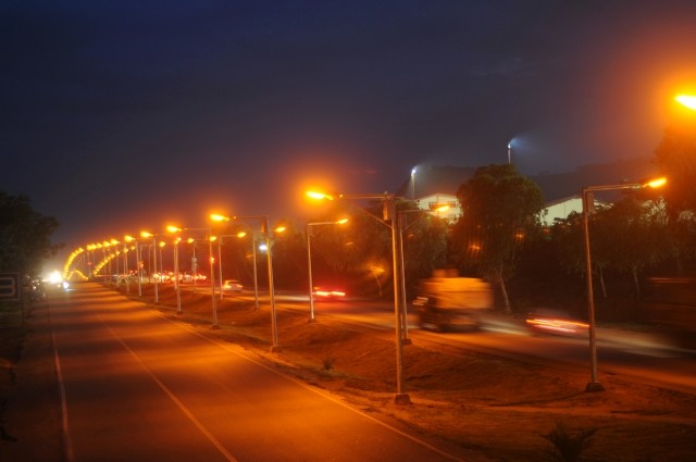 Solar streetlights in Abuja, Nigeria
